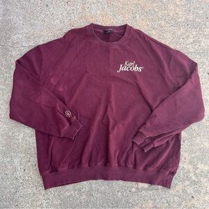 Karl Jacob’s sweater violet purple long sleeve